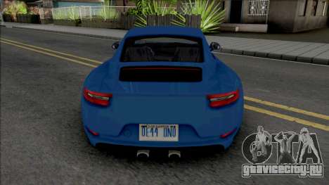 Porsche 911 Carrera 4 2017 Improved для GTA San Andreas