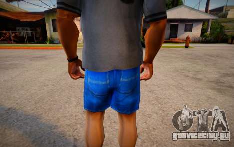 Darker Colored Cut Off Denims Shorts For Cj для GTA San Andreas