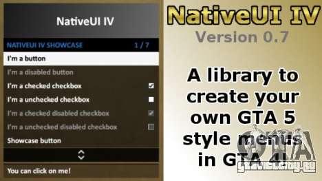 NativeUI IV для GTA 4
