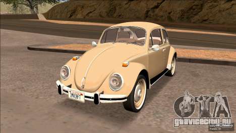 Volkswagen Beetle (Fuscao) 1500 1971 - Brazil для GTA San Andreas