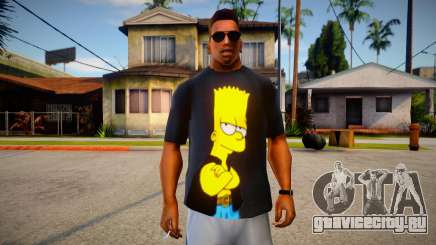 Bart Simpson T-Shirt (good textures) для GTA San Andreas