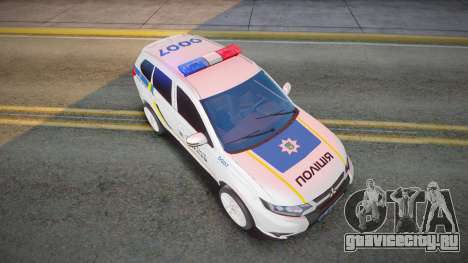 Mitsubishi Outlander - патрульная полиция Украин для GTA San Andreas