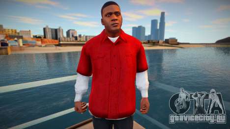 Франклин в красной рубашке для GTA San Andreas