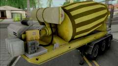 Cement Mixer Trailer Yellow для GTA San Andreas