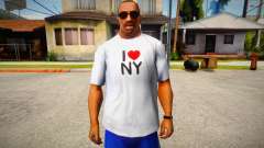 T-shirt I love NY для GTA San Andreas