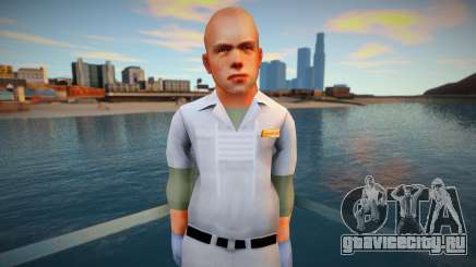 Jimmy Hopkins Original PS2 Asylum Orderly для GTA San Andreas