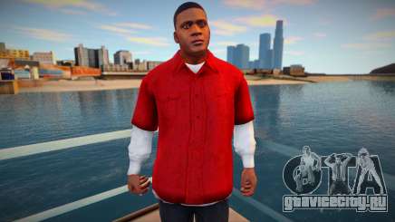 Франклин в красной рубашке для GTA San Andreas