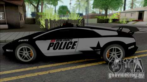 Lamborghini Murcielago LP670-4 SV Police [Fixed] для GTA San Andreas