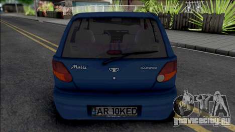 Daewoo Matiz (Romanian Plate) для GTA San Andreas