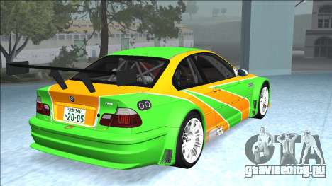 BMW M3 GTR Skin IvanCorn для GTA San Andreas