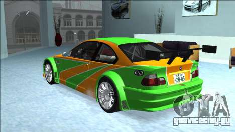 BMW M3 GTR Skin IvanCorn для GTA San Andreas