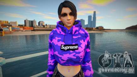 DOA Momiji Fashion Casual V3 Crop Hoodie для GTA San Andreas