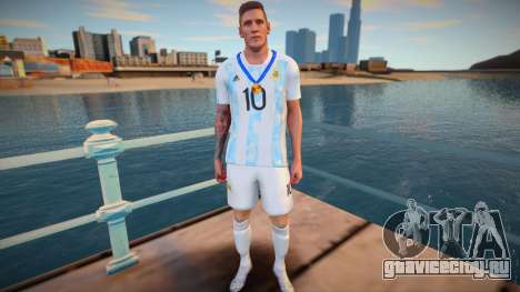 Lionel Messi Argentina T-Shirt - Medal 2021 для GTA San Andreas