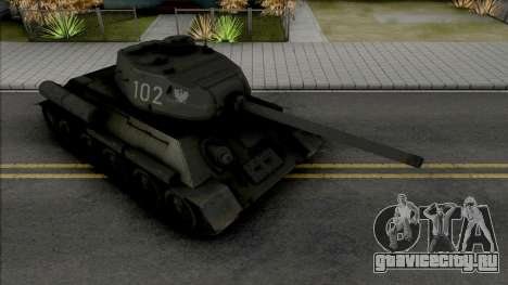 T-34-85 RUDY 102 (Czterej pancerni i pies) для GTA San Andreas