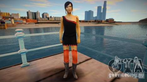 Asian girl black dress для GTA San Andreas