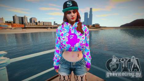GTA Online Skin Ramdon Female Afther 5 Diva Outf для GTA San Andreas