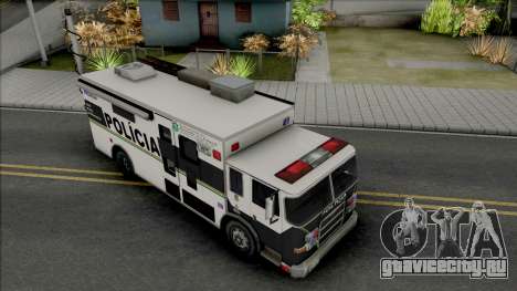 Operational Mobile Base Truck PMCE для GTA San Andreas