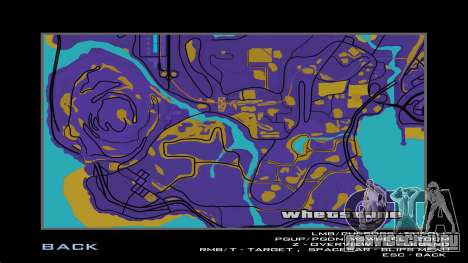 Карта в сепии для GTA San Andreas