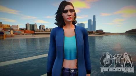 GTA Online Skin Ramdon Female Asian 1 Fashion v2 для GTA San Andreas
