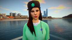 Девушка в зелёной кофте для GTA San Andreas
