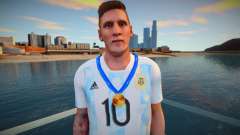 Lionel Messi Argentina T-Shirt - Medal 2021 для GTA San Andreas