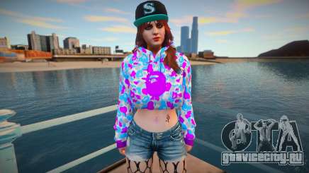 GTA Online Skin Ramdon Female Afther 5 Diva Outf для GTA San Andreas