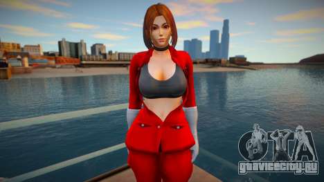 KOF Soldier Girl - RED Brown hair 5 для GTA San Andreas