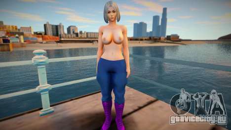 KOF Soldier Girl Different - Topless Blue 3 для GTA San Andreas