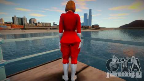 KOF Soldier Girl - RED Brown hair 5 для GTA San Andreas