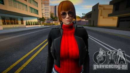 DOA Kasumi Asian Red Jacket для GTA San Andreas
