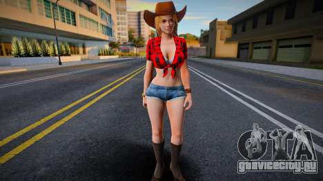 DOA Tina Armstrong Vegas Cow Girl Outfit Count 1 для GTA San Andreas