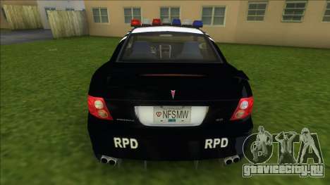 NFSMW Pontiac GTO Cop для GTA Vice City