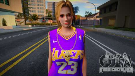 Tina Armstrong Fashion Lakers Ourstorys Jersey 1 для GTA San Andreas
