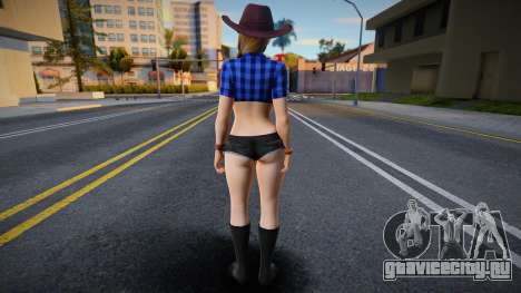 DOA Sarah Brayan Vegas Cow Girl Outfit Country 1 для GTA San Andreas
