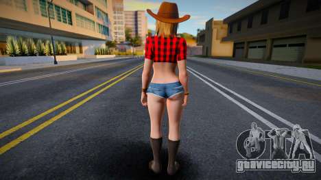 DOA Tina Armstrong Vegas Cow Girl Outfit Count 1 для GTA San Andreas