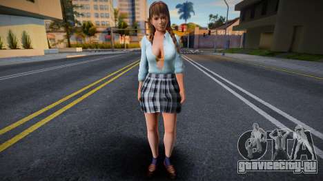 DOAXVV Hitomi Spring School Wear 3 для GTA San Andreas