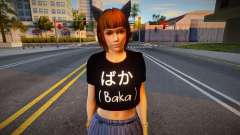 Tamaki-chan - BAKA T-shirt для GTA San Andreas