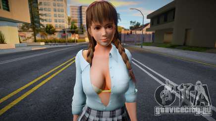 DOAXVV Hitomi Spring School Wear 3 для GTA San Andreas