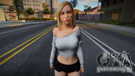 Parasit3 City Blonde Girl Skin 1 для GTA San Andreas