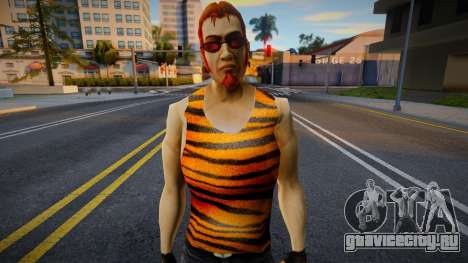 Postal Dude в тигровой майке для GTA San Andreas