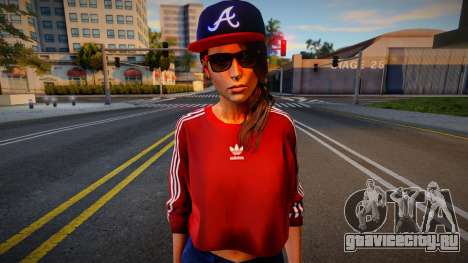 Lara Croft Fashion Casual v6 для GTA San Andreas
