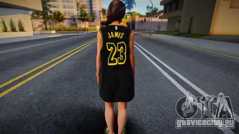 Lara Croft Fashion Casual - Los Angeles Lakers 2 для GTA San Andreas