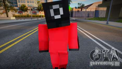 Minecraft Squid Game - Circle Guard для GTA San Andreas