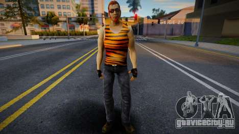 Postal Dude в тигровой майке для GTA San Andreas