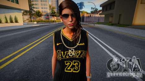 Lara Croft Fashion Casual - Los Angeles Lakers 2 для GTA San Andreas