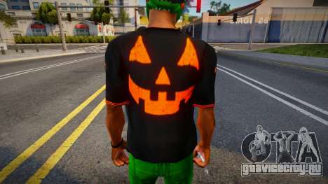Halloween Black T-shirt для GTA San Andreas