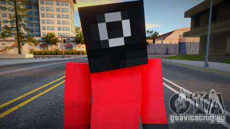 Minecraft Squid Game - Circle Guard для GTA San Andreas