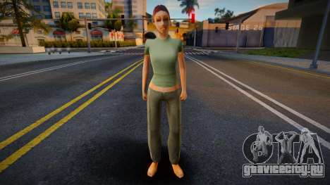CJ Girlfriends Barefeet - gungrl3 для GTA San Andreas