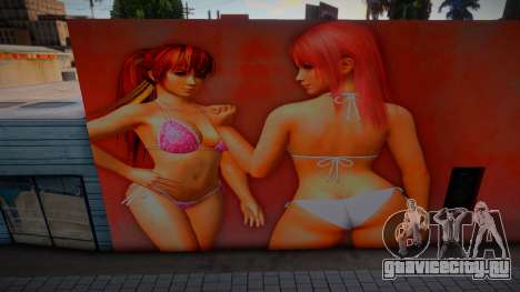 Hot Honoka and Kasumi Mural для GTA San Andreas