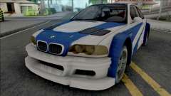 BMW M3 GTR (NFS Most Wanted Intro Cutscene) для GTA San Andreas